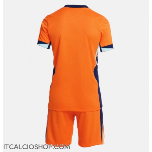 Olanda Prima Maglia Bambino Europei 2024 Manica Corta (+ Pantaloni corti)